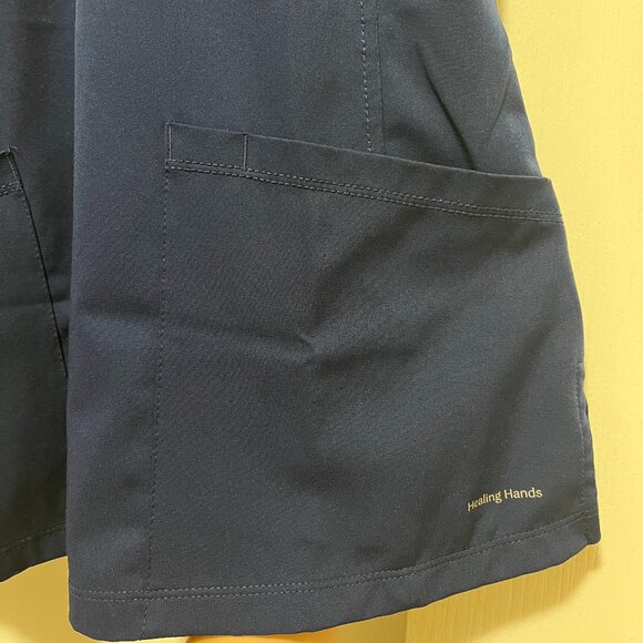Navy Blue Scrub Top - Picture 3 of 9